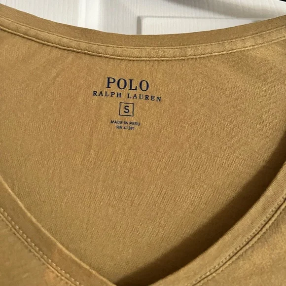 Beige polo Ralph Lauren top. - Picture 2 of 4